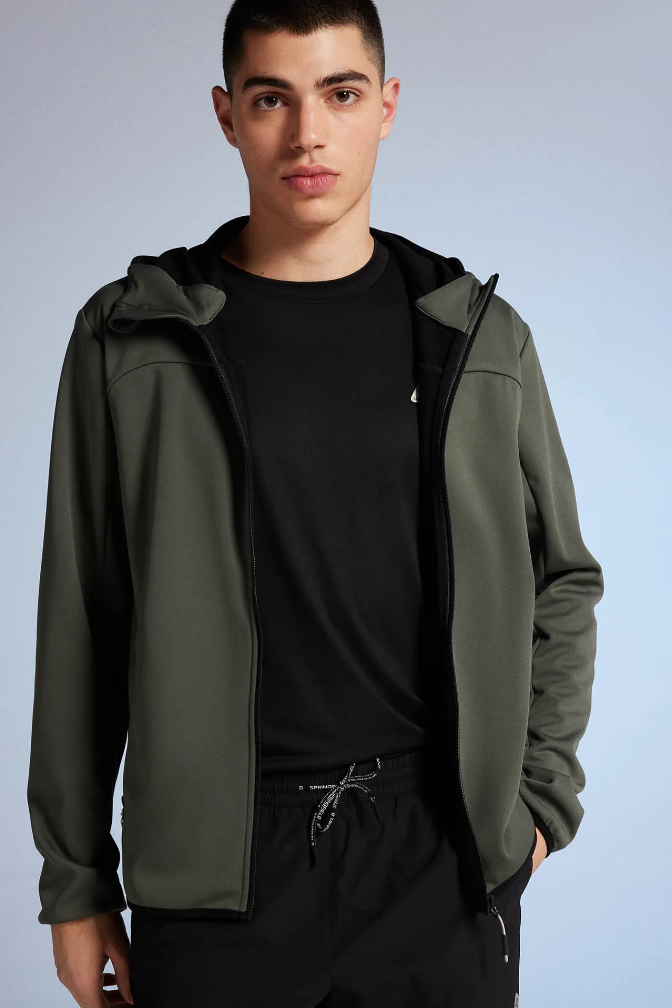 * Chaqueta Tecnica Softshell Kaki Oscuro Discount