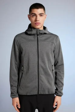 * Chaqueta Tecnica Softshell Gris Medio Hot