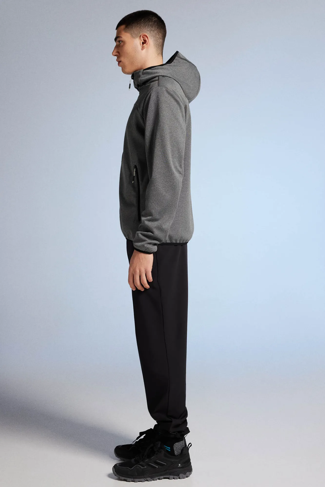 * Chaqueta Tecnica Softshell Gris Medio Hot