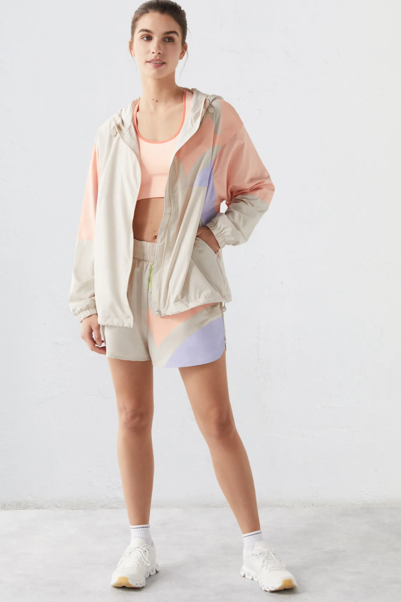 Dash and Stars Chaqueta Tecnica Water-Repellent Retro Beige Discount