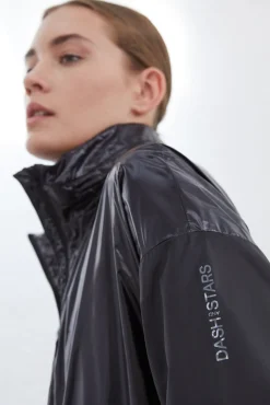 Dash and Stars Chaqueta Water Resistant Negra Negro Clearance