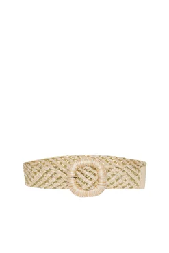 Pieces Cinturon De Mujer Beige