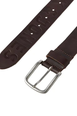 Jack & Jones Cinturon De Piel Marron Medio Sale