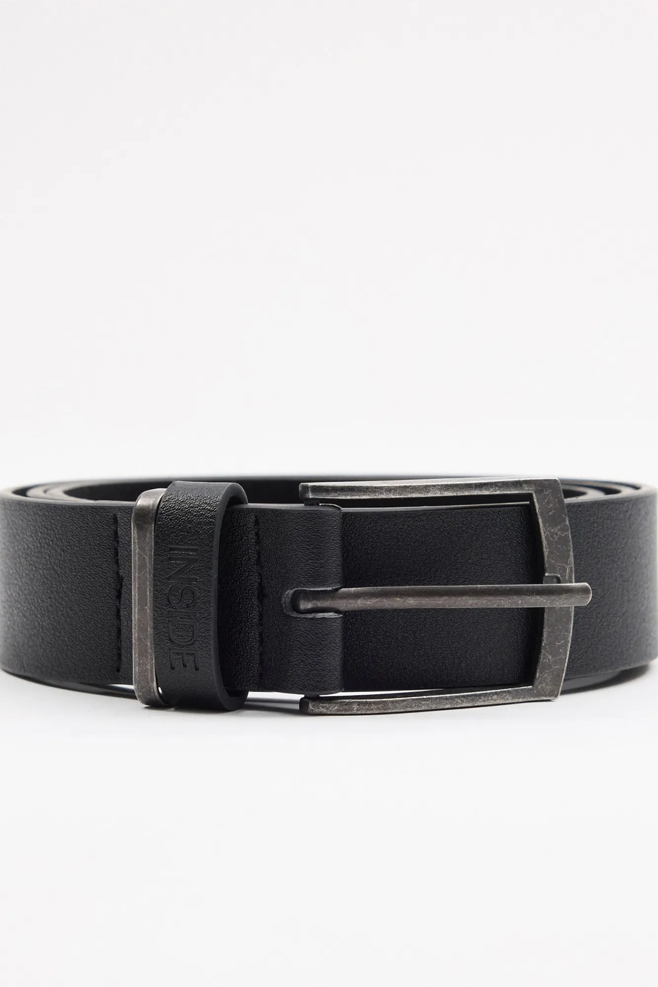Inside Cinturon Hombre Polipiel Negro