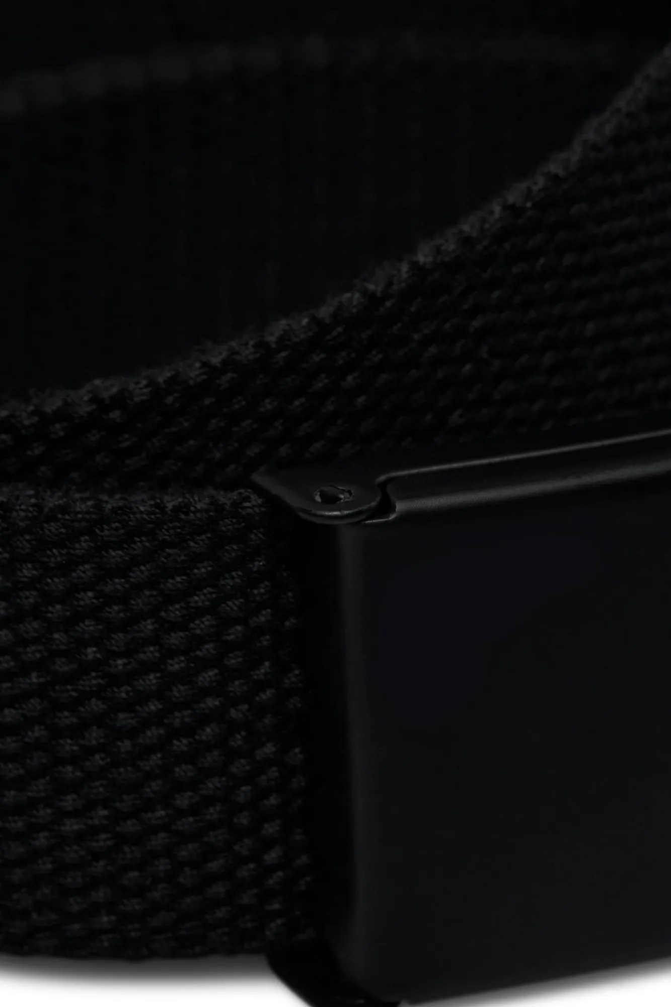 Jack & Jones Cinturon Lona Negro Discount