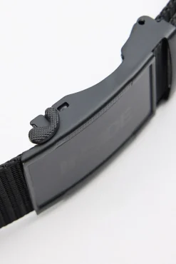 Inside Cinturon Lona Hombre Negro New