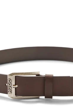 HUGO Cinturon Piel Marron Oscuro Online