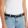Tommy Jeans Cinturon Piel Mujer Negro Outlet