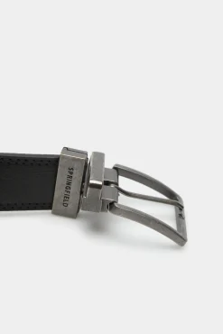 * Cinturon Tejanero Reversible Negro