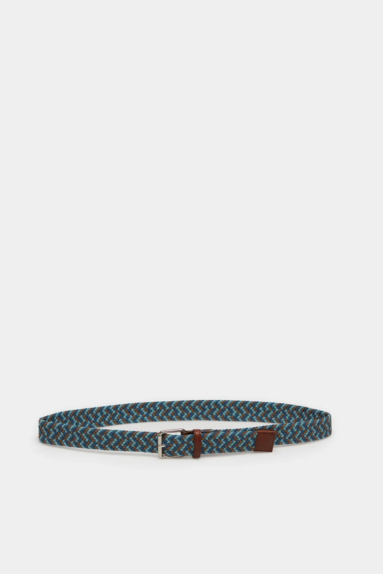* Cinturon Trenzada Multicolor Azul Medio Clearance