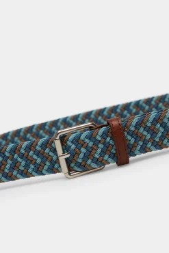 * Cinturon Trenzada Multicolor Azul Medio Clearance