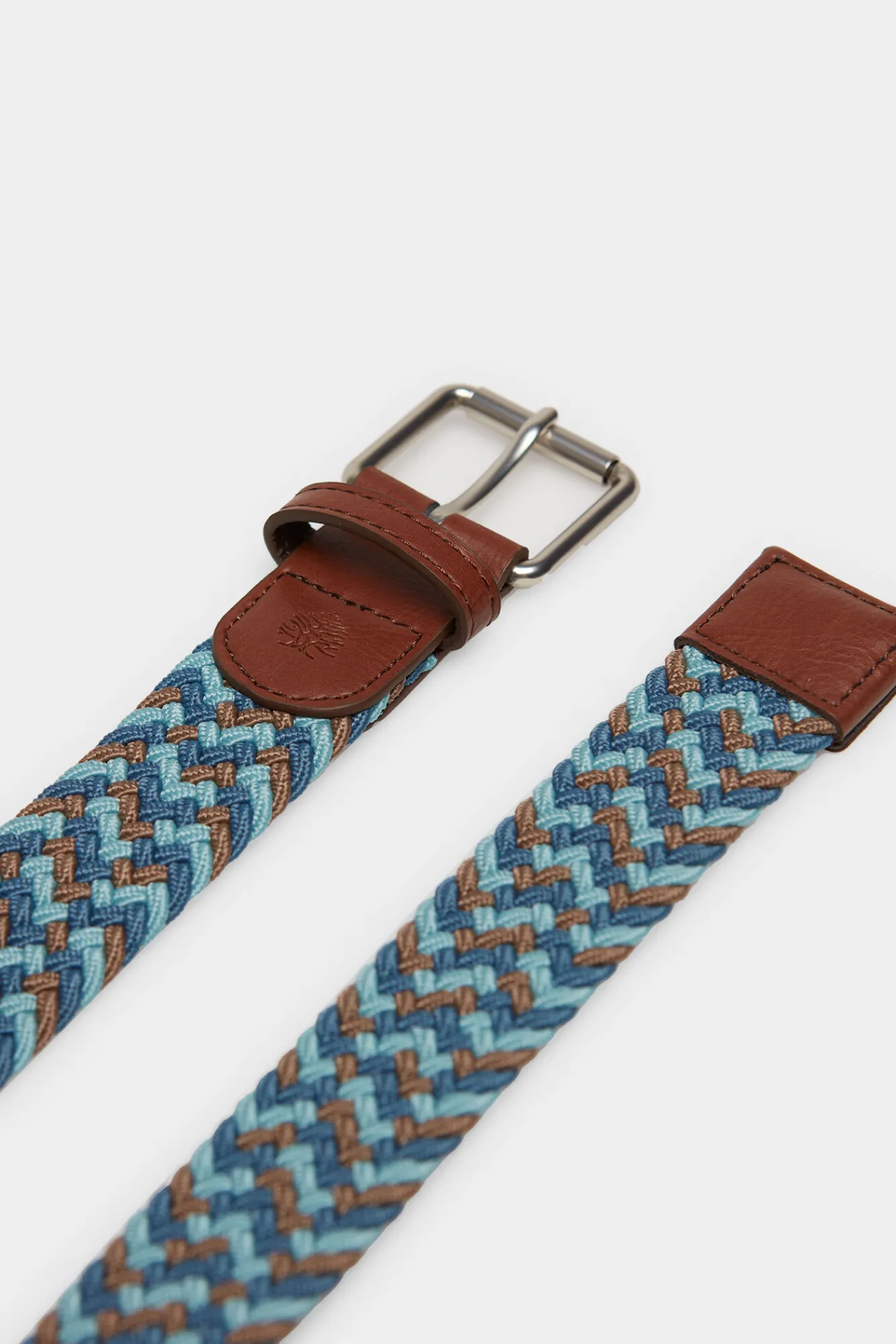 * Cinturon Trenzada Multicolor Azul Medio Clearance