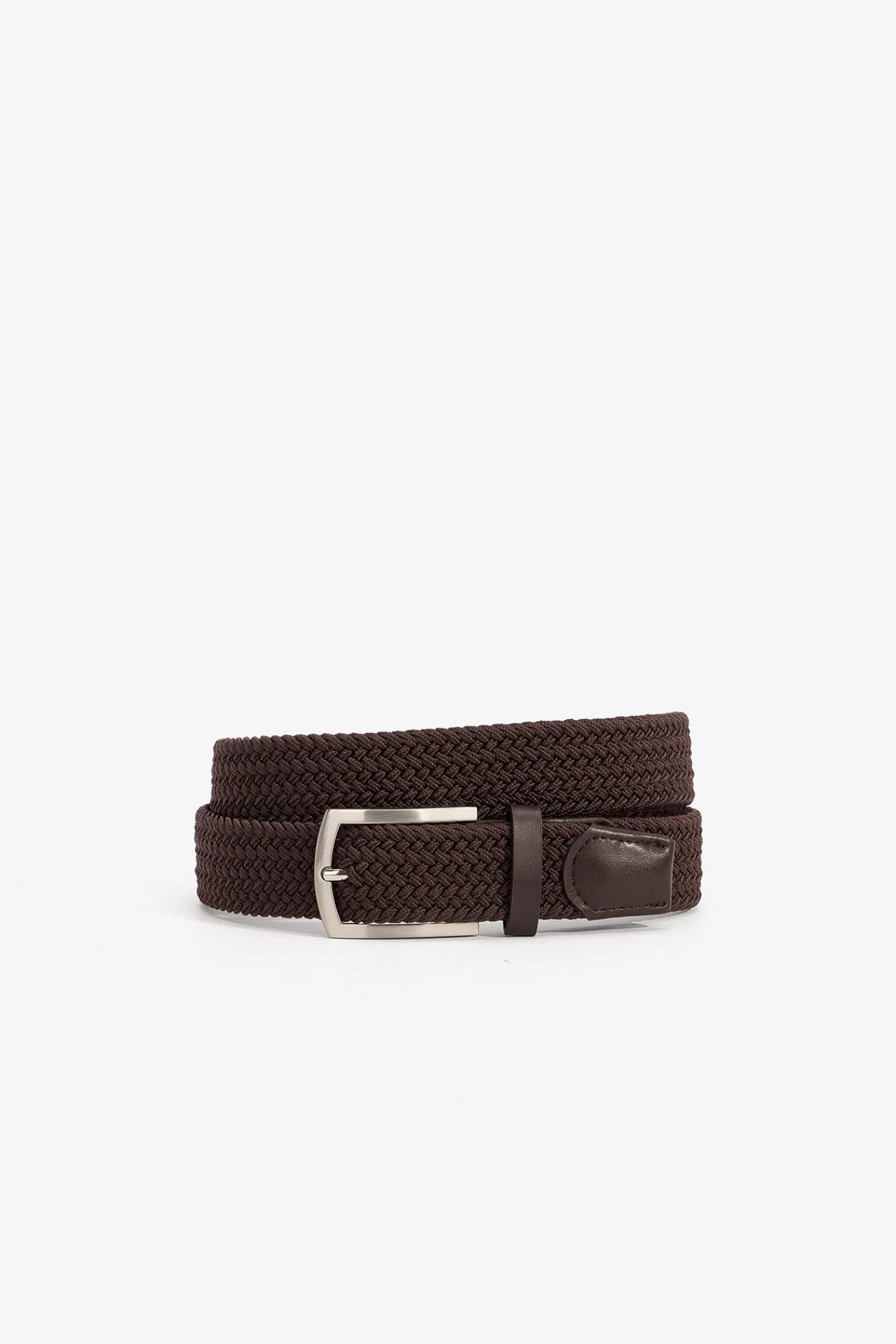 Tiffosi Cinturon Trenzado Sharp Marron Medio Sale