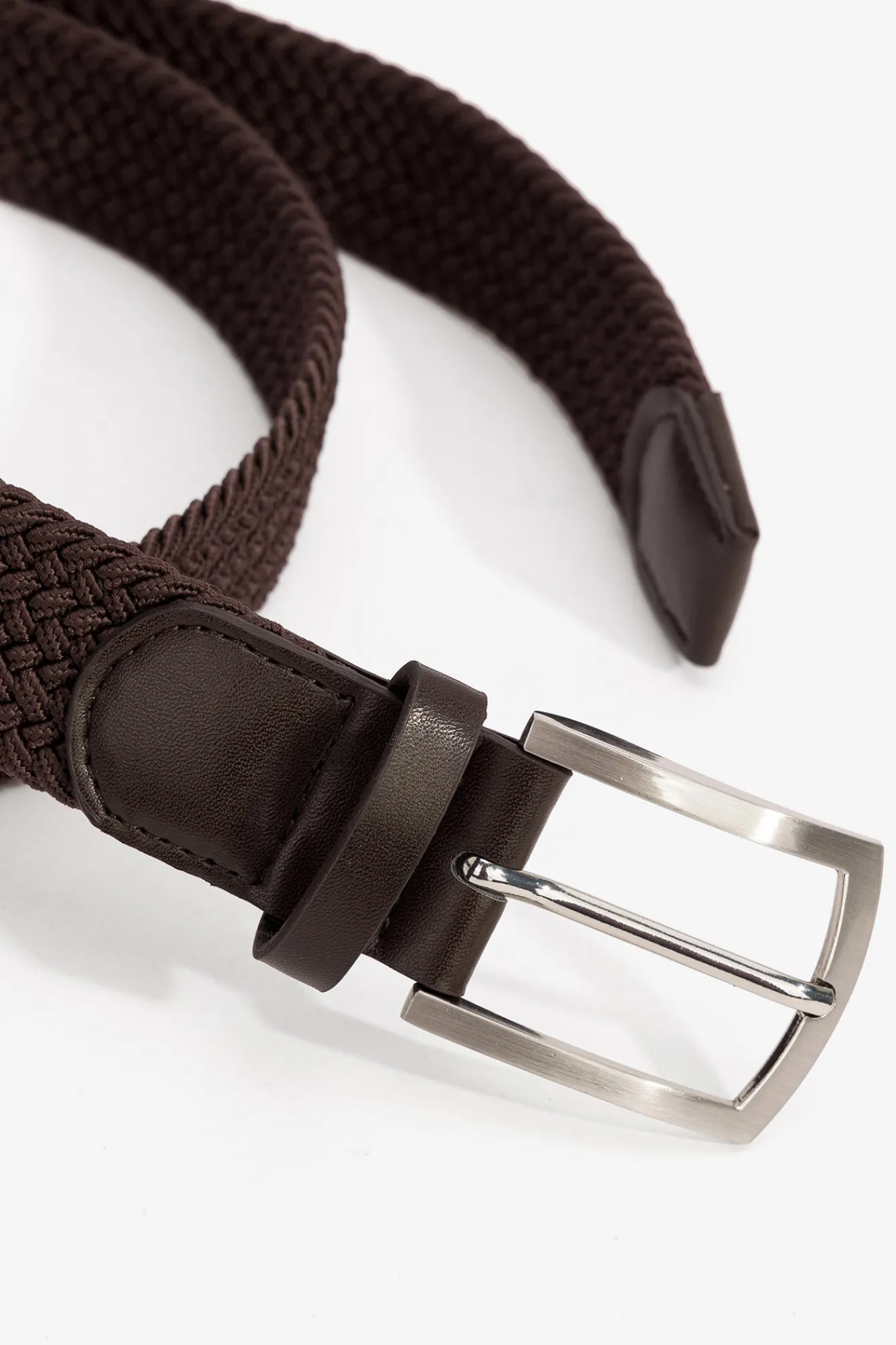 Tiffosi Cinturon Trenzado Sharp Marron Medio Sale