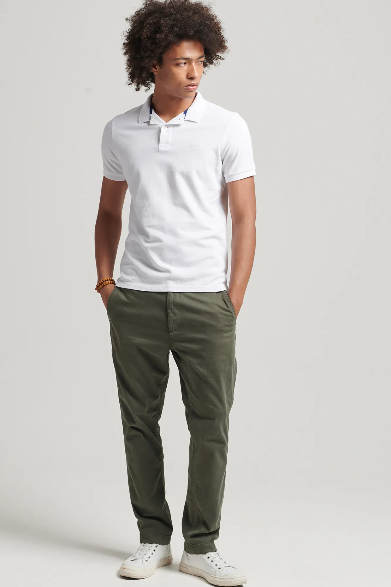Superdry Classic Pique Polo Blanco Outlet