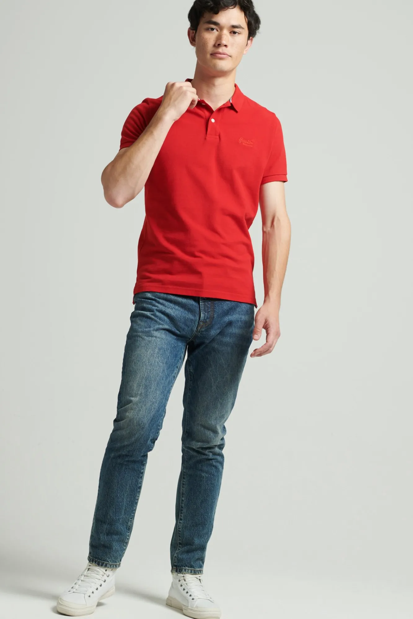 Superdry Classic Pique Polo Rojo Outlet