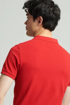 Superdry Classic Pique Polo Rojo Outlet
