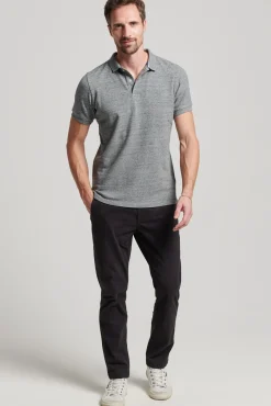Superdry Classic Pique Polo Gris Medio New