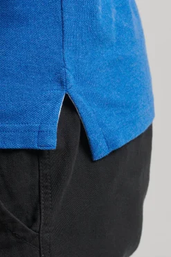 Superdry Classic Pique Polo Azul Oscuro Clearance