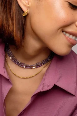Singularu Collar Altea Dots Lavande Oro Amarillo Clearance