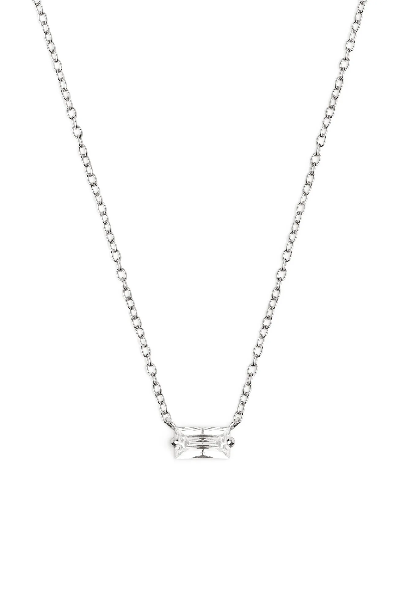 Singularu Collar Baguette Plata Gris Online