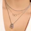 Singularu Collar Circles Twist Gris Discount