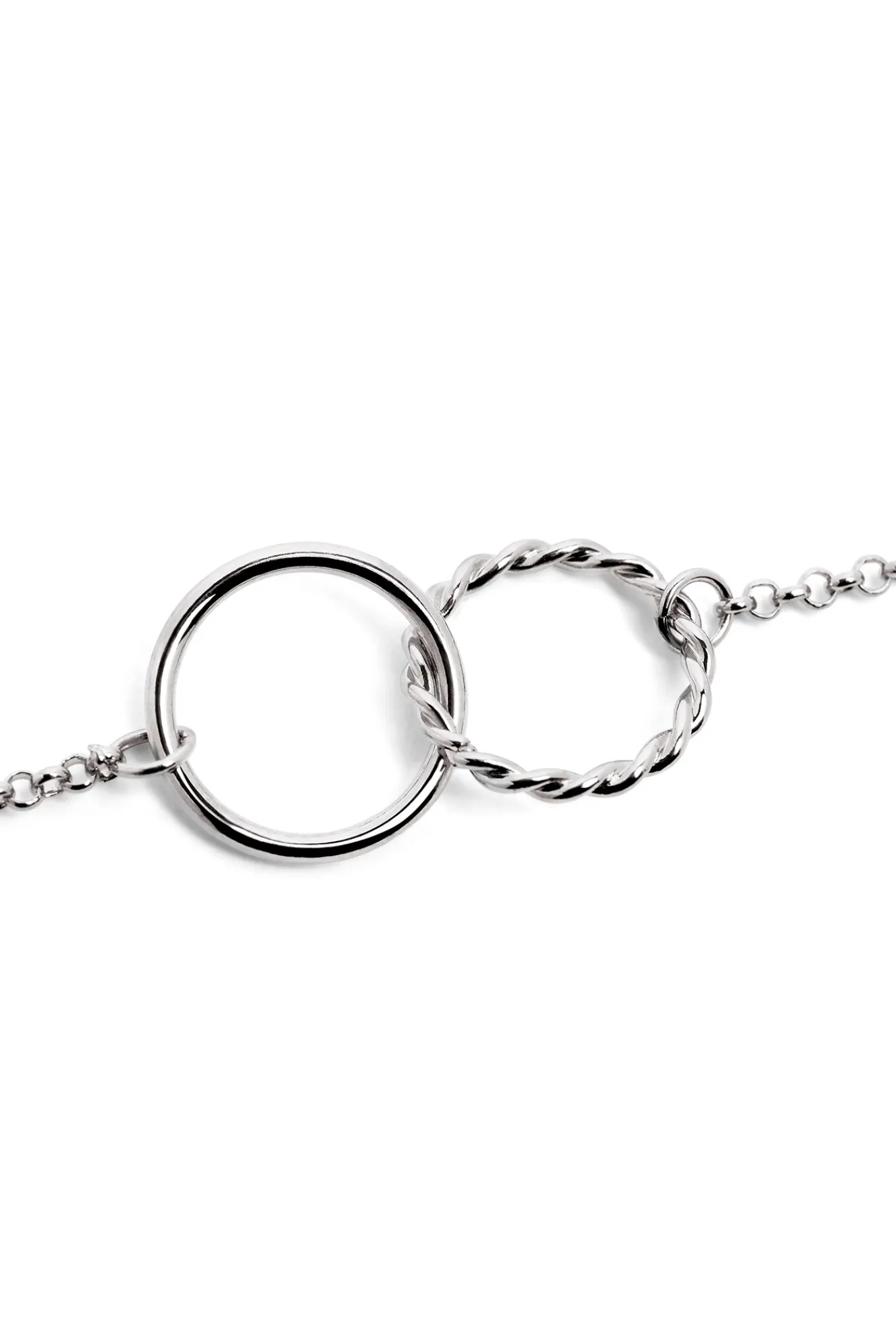 Singularu Collar Circles Twist Gris Discount