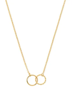 Singularu Collar Circles Twist Baño Oro Amarillo New