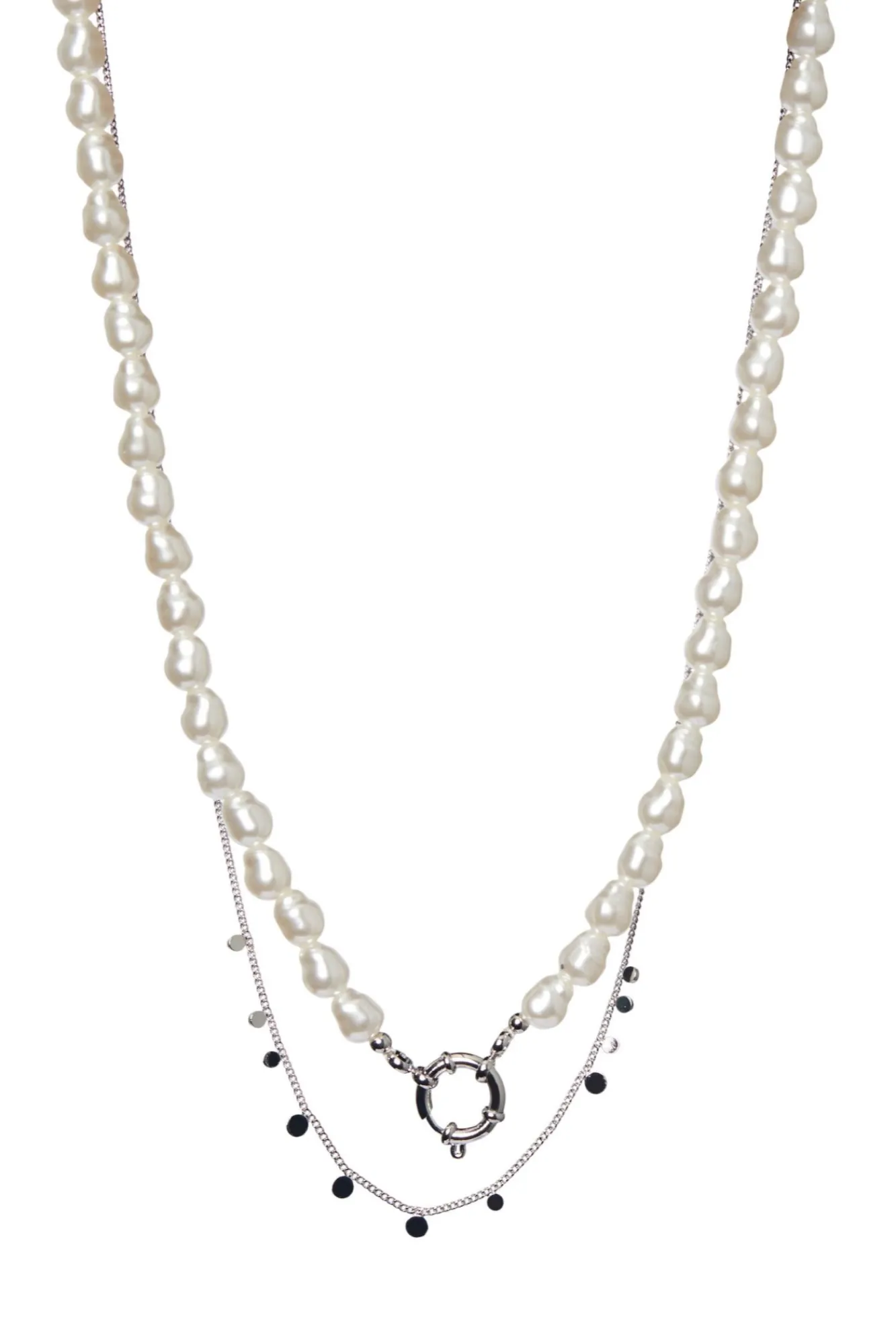 Pieces Collar Combinado Gris Medio