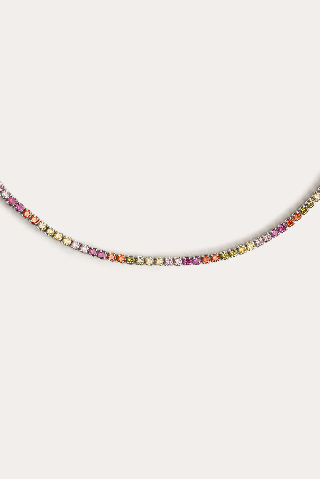 Singularu Collar Riviere Colors Gris Clearance