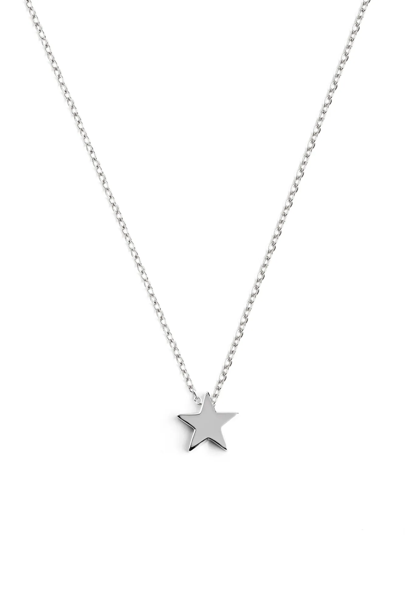 Singularu Collar Single Star Plata Gris Clearance