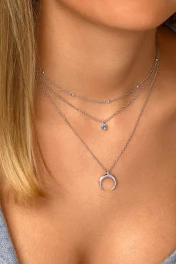 Singularu Collar Sophie Topaz Plata Gris Hot