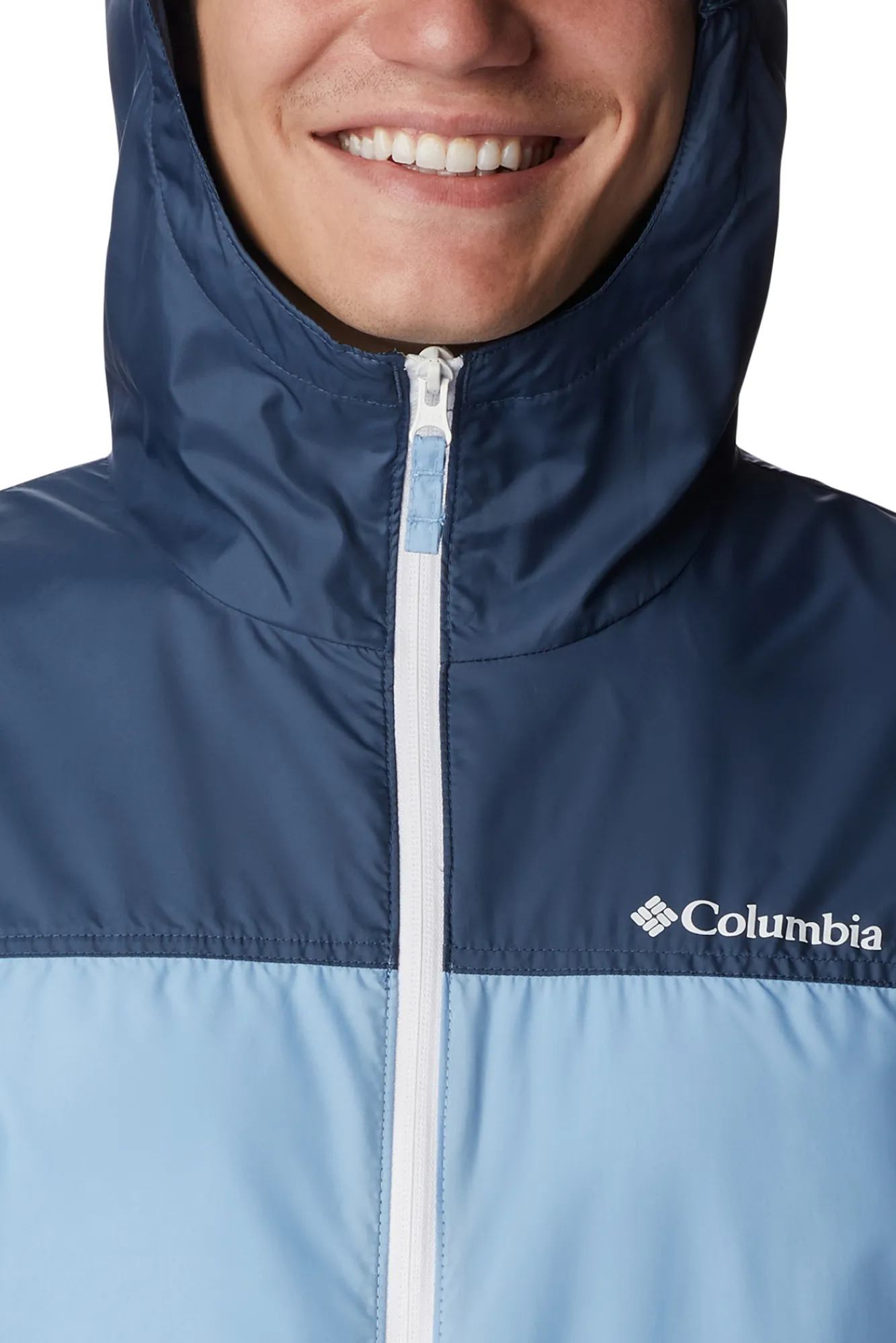 Columbia Cortavientos Flash Challenger™ Para Hombre - Novedad Azul Clearance