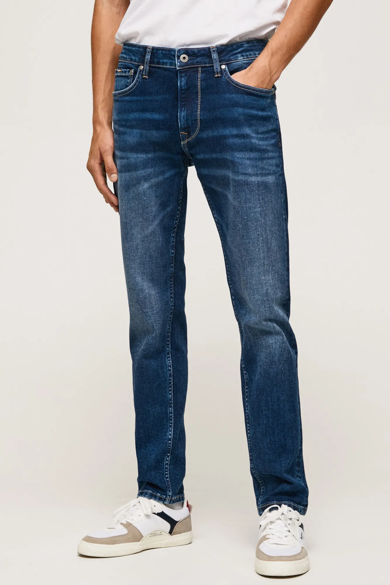 Pepe Jeans Denim Hombre, Regular Fit Azul Oscuro Discount