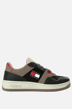 Tommy Jeans Deportiva Basket Retro Estampado Gris Online