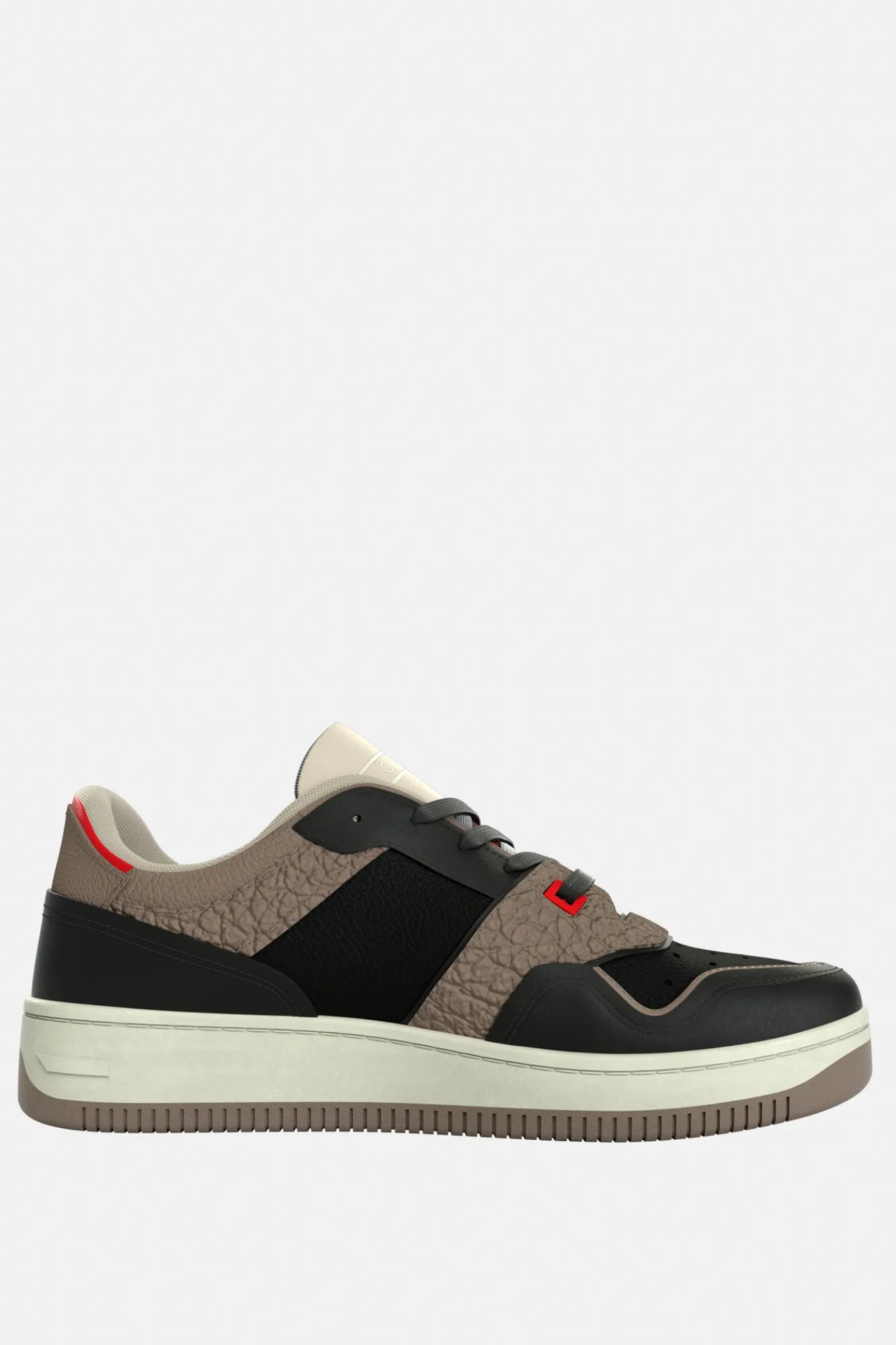 Tommy Jeans Deportiva Basket Retro Estampado Gris Online