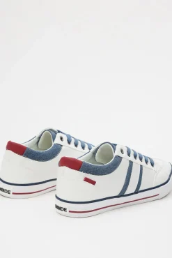 Inside Deportiva Con Tejido Denim Blanco Online
