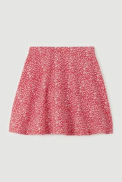 Pimkie Falda Bailarina Estampado Rojo New