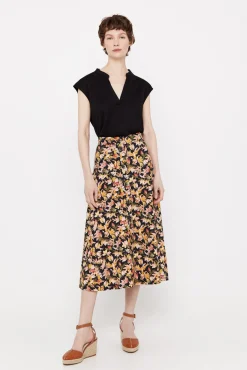 Cortefiel Falda Capa Midi Multicolor Hot