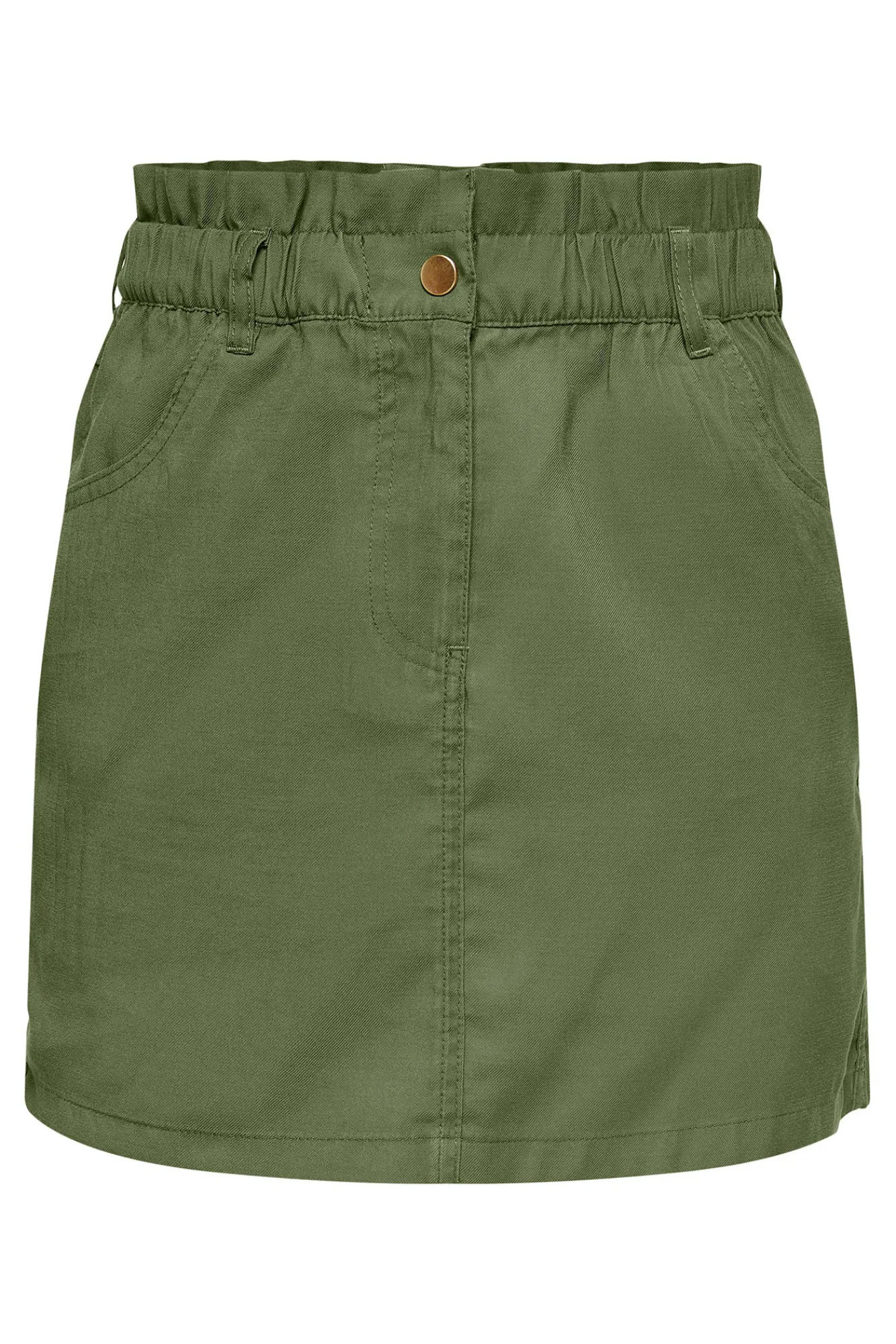 Only Falda Corta Algodon Verde Online