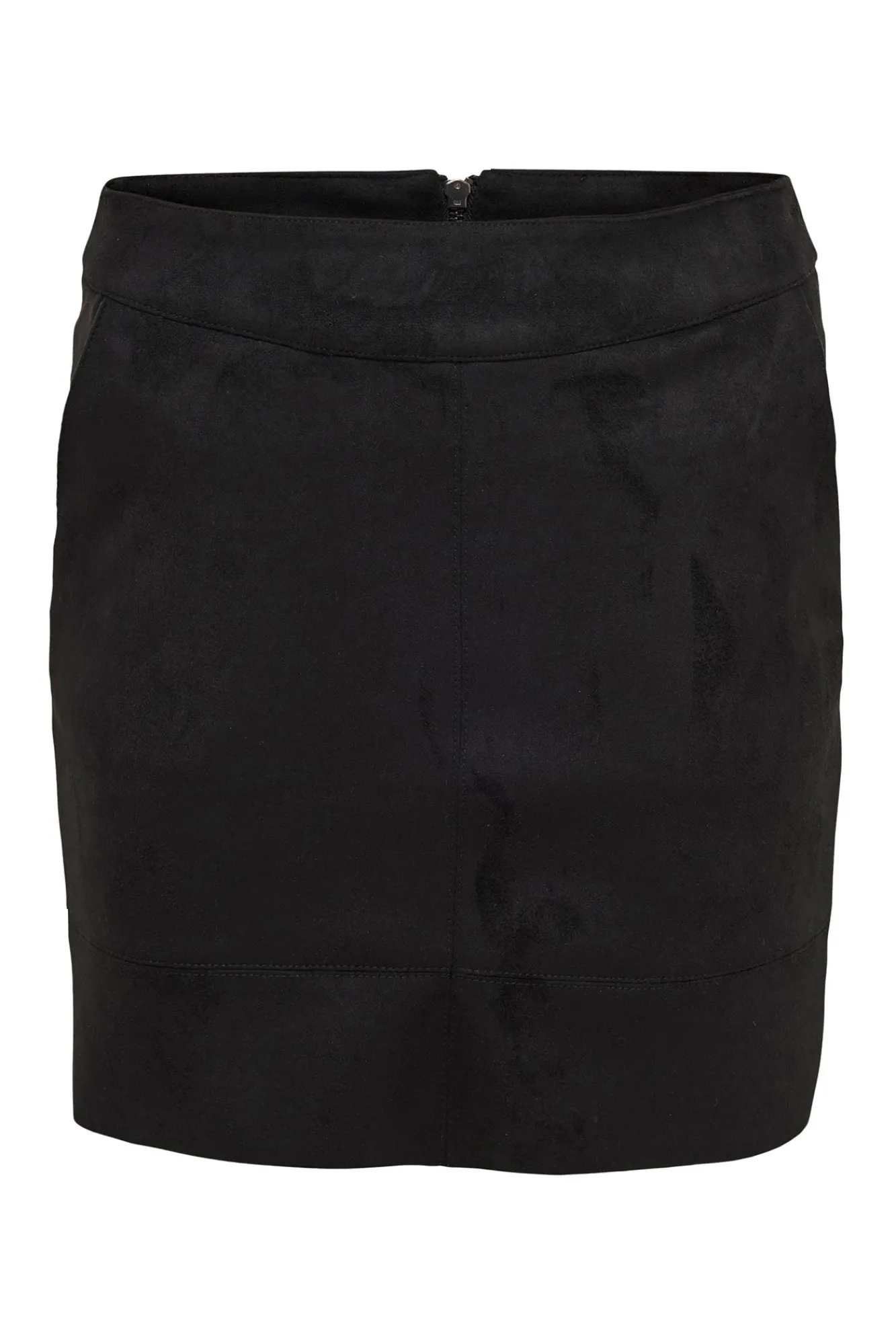 Only Falda Corta Antelina Negro Sale