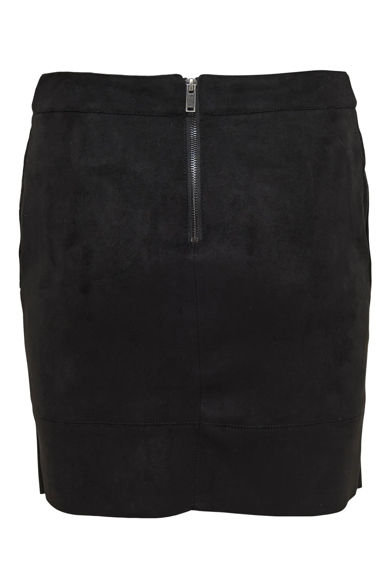Only Falda Corta Antelina Negro Sale