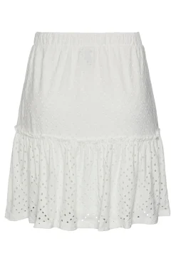 Pieces Falda Corta De Mujer Blanco Discount