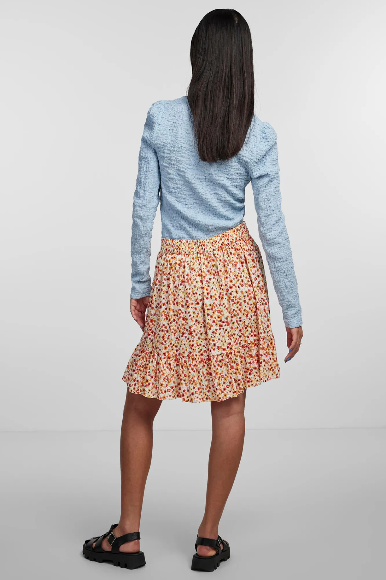Pieces Falda Corta De Mujer Blanco Best