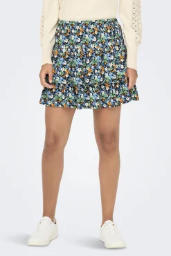 JDY Falda Corta De Volantes Negro Hot
