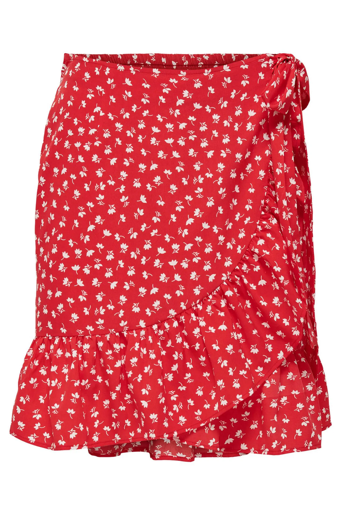Only Falda Corta Fluida Rojo Sale