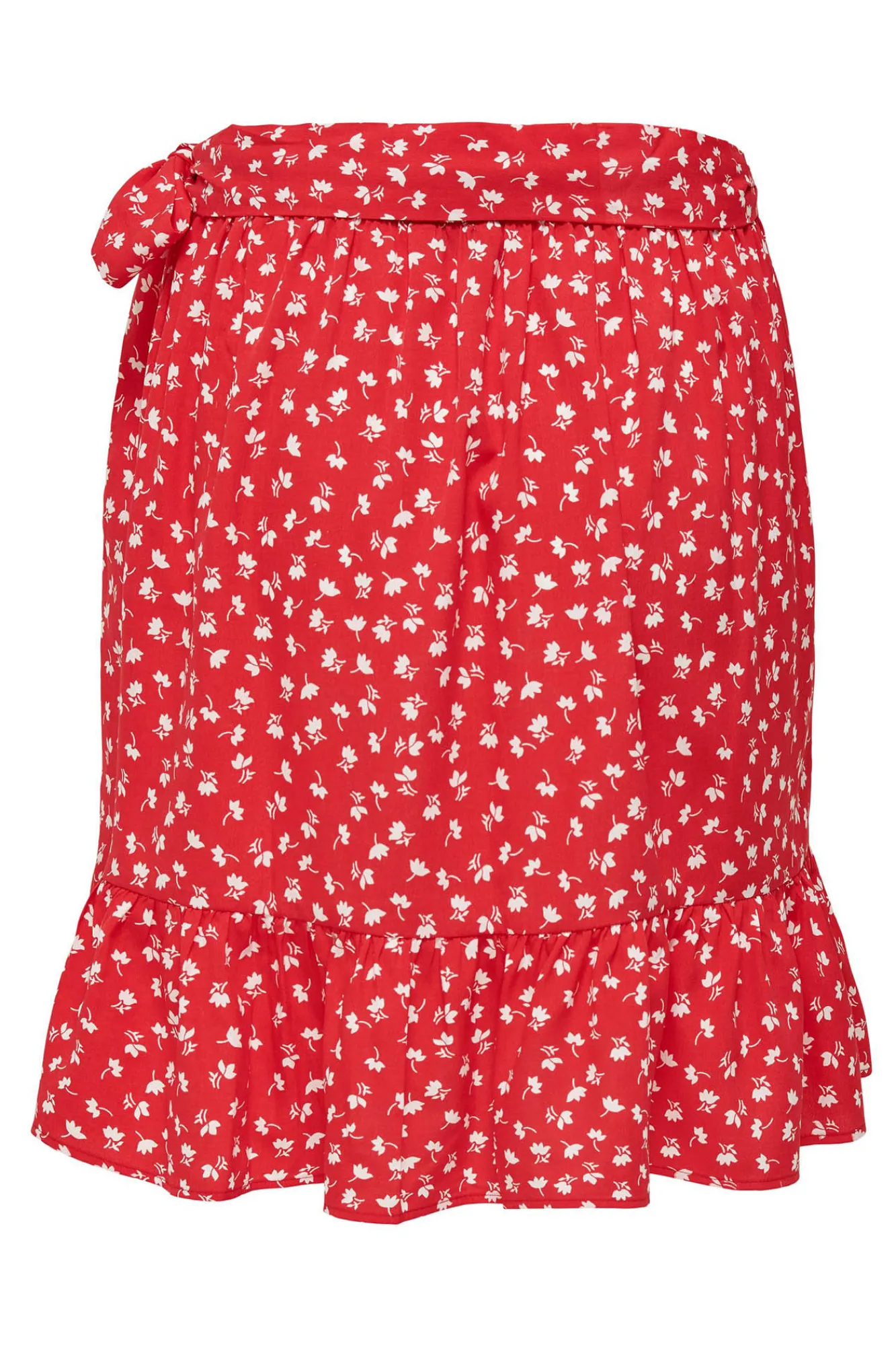 Only Falda Corta Fluida Rojo Sale