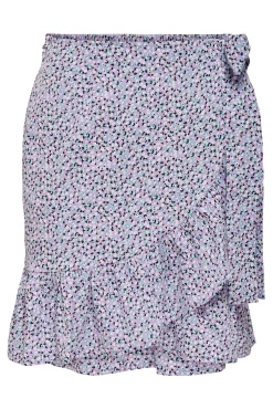 Only Falda Corta Fluida Morado Outlet