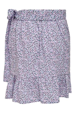 Only Falda Corta Fluida Morado Outlet