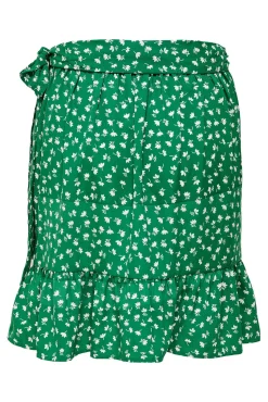 Only Falda Corta Fluida Verde Best